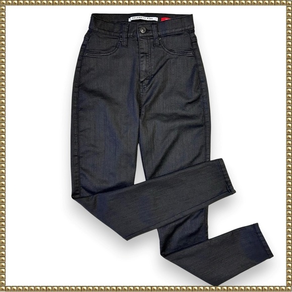 Celebrity Pink High Rise Black Sheen Ankle Skinny Pants 3/26 - Picture 1 of 11